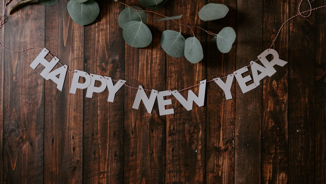 Happy New Year sign